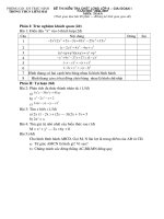 Đề + Đáp án Thi GD1 Toán 8(06-07)