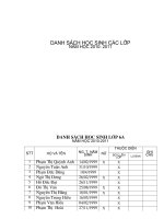 DANH SÁCH HS CÁC LỚP NĂM HỌC 2010-2011