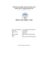 Báo cáo tổng hợp về Tình hình hoạt động sản xuất kinh doanh của công ty Bất Động Sản Đông Á