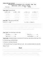 đề thi định kỳ lần 3 năm học 01-11