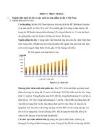 THỰC TRẠNG Ngành chăn nuôi bò sữa và sản xuất các sản phẩm từ sữa ở Việt Nam