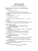 ĐÊ ÔN THI TỐT NGHIỆP MÔN TOÁN 2011 (Só 2)