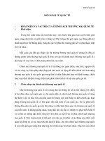 NHỮNG XU HƯỚNG CƠ BẢN TRONG CHÍNH SÁCH THƯƠNG MẠI QUỐC TẾ