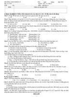 Kiểm tra 1 tiết hóa 9 hk 2 tiết 60