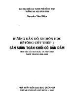 Hướng dẩn đồ án môn học Bê tông cốt thép 1 (Sàn sườn có bản dầm)