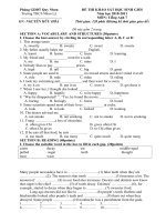 de thi hsg tieng anh cap truong lan 1