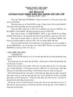 KẾ HOẠCH HOẠT ĐỘNG NGLL NĂM HỌC 2010-2011