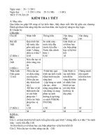 KIÊM TRA MOT TIET SINH 8 -2 ĐÊ