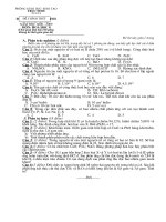 Đề - hướng dẫn chấm Hoá 8