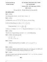 Các đề thi thi học sinh giỏi lớp 12 cấp thành phố