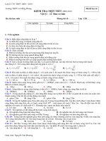 ĐỀ ÔN SỐ VL 12 CB CÓ DA