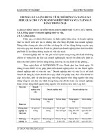 luận văn tài chính ngân hàng NÂNG CAO HIỆU QUẢ CHO VAY DOANH NGHIỆP NHỎ VÀ VỪA CỦA CHI NHÁNH NH ABBANK HÀ NỘI