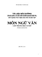 TÀI LIỆU TẬP HUẤN BIÊN SOẠN ĐỀ KIỂM TRA