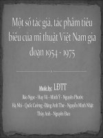 Một số TP tiêu biếu của mỹ thuật VN giai đoạn 1945-1975