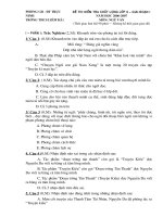 Đề + Đáp án Thi GD1 Văn 9 (06-07)