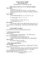 ĐỀ ÔN TỐT NGHIỆP TOÁN 2011(Số 1)