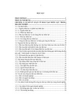 Luận văn thạc sĩ Nâng cao hiệu quả đào tạo nguồn nhân lực tại Công ty CP Xây dựng giao thông Yên Bái