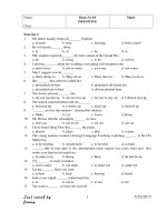 Bài tập trắc nghiệm về infinitive