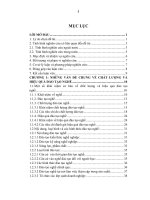 Luận văn thạc sĩ quản trị nhân lực Nâng cao chất lượng và hiệu quả đào tạo nghề tại các cơ sở dạy nghề của tỉnh Hòa Bình