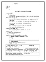 Giáo án Tin học lớp 7 Tuần 20 đến 24