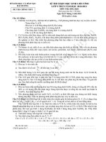 đề và đáp án HSG hóa hải dương 2011