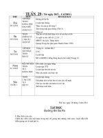 Giáo án lớp 4 tuần 29 năm 2010- 2011