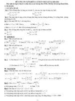 ôn tập toán 11 hk 2