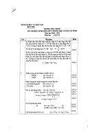 Đáp án thi HSG Vật Lý  9 cấp Tỉnh 2010-2011