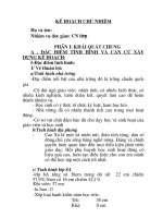 kế hoạch chủ nhiệm thực tập  sư phạm