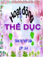 giáo án thể dục bò chui qua cổng