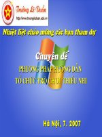 Giao an tro choi. Phu Tho