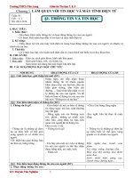 Giáo án Tin học lớp 6 trọn bộ_CKTKN_Bộ 4