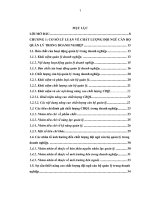 Luận văn thạc sĩ Nâng cao chất lượng đội ngũ cán bộ quản lý của Công ty TNHH MTV Cầu 1 Thăng Long