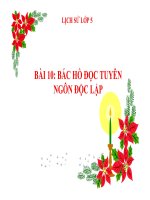 Bài giảng bác hồ đọc tuyên ngôn độc lập lịch sử 5