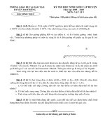 Đề thi Học sinh giỏi môn Vật lí 9 năm học 2010 2011