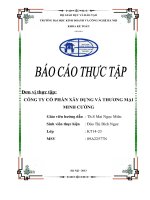 báo cáo thực tập tổng hợp CÔNG TY CỔ PHẦN XÂY DỰNG VÀ THƯƠNG MINH CƯỜNG