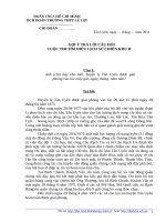 Gợi ý trả lời cuộc thi tìm hiểu chiến khu D