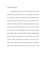 TÓM TẮT LUẬN VĂN Giái pháp nâng cao hiệu quả sử dụng vốn tại công ty TNHH sản xuất và kinh doanh Minh Phượng