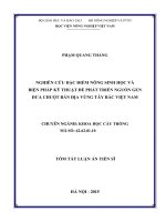 Nghiên cứu đặc điểm nông sinh học và biện pháp kỹ thuật để phát triển nguồn gen dưa chuột bản địa vùng Tây Bắc Việt Nam (TT)
