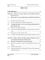 luận văn tài chính ngân hàng Giải pháp nâng cao hiệu quả hoạt động tín dụng đối với hộ sản xuất tại NHNo & PTNT huyện Ninh Giang