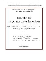 luận văn kế toán Hoàn thiện kế toán tiền lương và các khoản trích theo tiền lương tại Công ty cổ phần Đon Việt