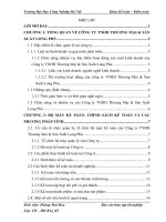 luận văn kế toán  Tổng quan về Công ty TNHH Thương Mại & Sản Xuất Long Phú.