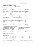 đề k tra Toán 6 HK II Cực hay