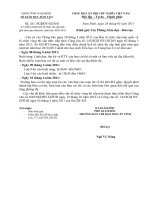 Điều chỉnh lịch tổ chức thi violympic cấp tỉnh  nam định năm 2011