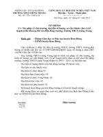 Tờ trình xin chủ trương thành lập hội đồng trường