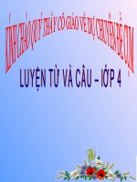 luyện từ và câu: Cách đặt câu khiến