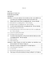 luận văn tài chính ngân hàng Lý luận chung về cơ chế tự chủ tài chính tại các đơn vị sự nghiệp giáo dục đào tạo công lập tại Việt Nam