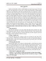 luận văn tài chính ngân hàng PHÂN TÍCH TÌNH HÌNH TÀI CHÍNH CỦA CÔNG TY TNHH MAY & TM VIỆT THÀNH