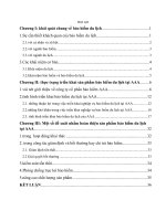 luận văn chuyên ngành bảo hiểm Một số đề xuất nhằm hoàn thiện nghiệp vụ bảo hiểm du lịch tại công ty AAA