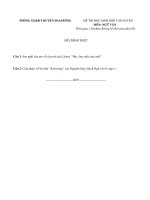 Đề thi Học sinh giỏi môn Ngữ Văn 9 năm học 2009 2010